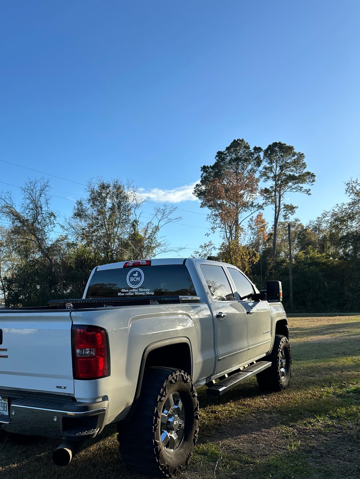 Back glass sticker