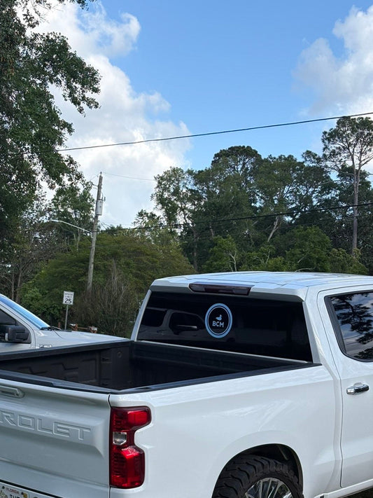 Back glass sticker